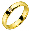 Золота обручка з діамантом 01-200481158 фотографія 1