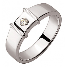 Золота каблучка з діамантом (01-200566858)