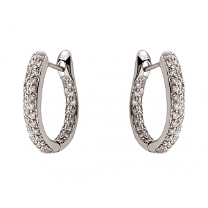 Золоті сережки з діамантами (01-200569558) фотографія