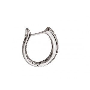 Золоті сережки з діамантами (01-200569558) фотографія