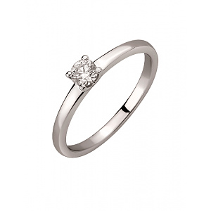 Золота каблучка з діамантом (01-200575958) фотографія