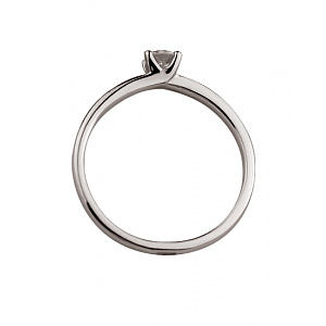 Золота каблучка з діамантом (01-200575958) фотографія