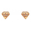 Золоті сережки з фіанітом (цирконієм куб.) 01-200606458 фотографія 1