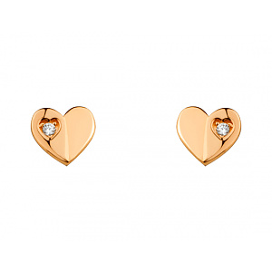 Золоті сережки з фіанітом (цирконієм куб.) (01-200769658) фотографія