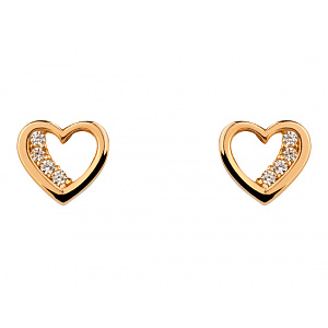 Золоті сережки з фіанітом (цирконієм куб.) (01-200841858) фотографія