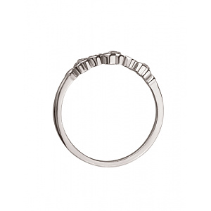 Золота каблучка з фіанітами (2б_к-317) фотографія