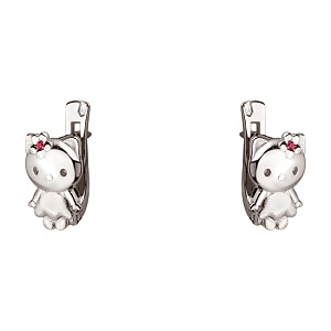 Золоті сережки з фіанітами (2б_с-264) фотографія