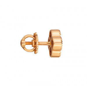 Золотые серьги с агатами (1б_с-290) фотография