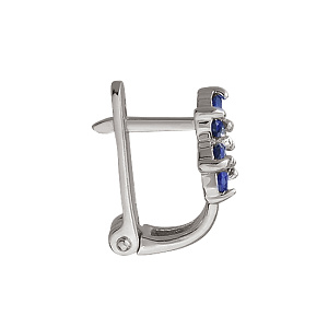 Золоті сережки з цирконіями (2б_с-052) фотографія