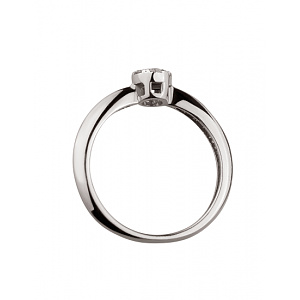 Золота каблучка з цирконієм куб. (01-19113059) фотографія