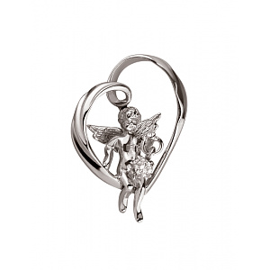 Золотий кулон з діамантом (01-200104659) фотографія