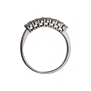 Золота каблучка з цирконієм куб. (01-200202559) фотографія