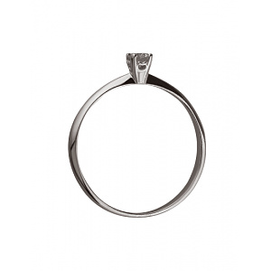 Золотое кольцо с бриллиантом (01-200237259) фотография