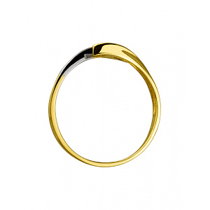 Золотое кольцо с бриллиантом (01-200492259) фотография