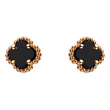 Золоті сережки з фіанітом (цирконієм куб.) (01-200627459)