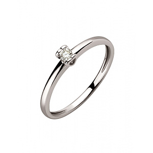 Золота каблучка з діамантом (01-200633459) фотографія