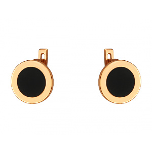 Золотые серьги с емаль (01-200740159) фотография