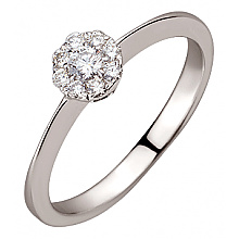 Золота каблучка з діамантами (01-200745959)