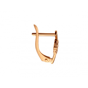 Золотые серьги с фианитом (цирконием куб.) (01-200783559) фотография