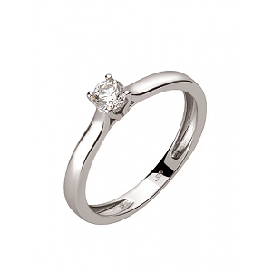 Золотое кольцо с бриллиантом (01-200816059) фотография