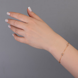 Золотой браслет  (1б004/01б) фотография