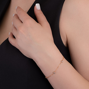 Золотой браслет  (1б004/01б) фотография