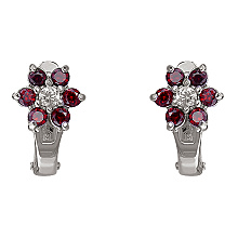 Золоті сережки з фіанітами  та  цирконіями (2б_с-052)