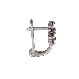 Золотые серьги с фианитами  и  циркониями (2б_с-052) фотография