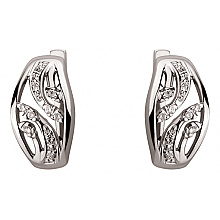 Золоті сережки з діамантами (01-19113060)