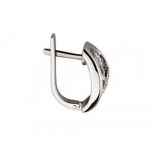 Золоті сережки з діамантами (01-19113060) фотографія