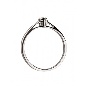 Золотое кольцо с бриллиантом (01-19319660) фотография