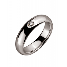 Золота обручка з діамантом