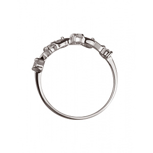 Золотое кольцо с цирконием куб. (01-200365460) фотография