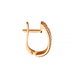 Золоті сережки з цирконієм куб. (01-200447860) фотографія