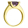 Золотое кольцо с аметистом  и  бриллиантами 01-200510760 фотография 2