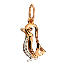 Золотий кулон з цирконієм куб. (01-200569560)