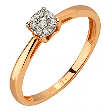 Золотое кольцо с бриллиантами (01-200575960)