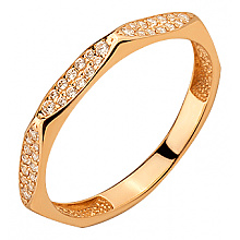 Золота каблучка з цирконієм куб. (01-200590060)
