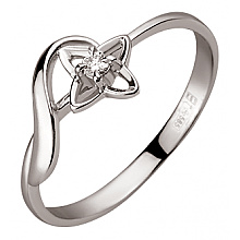 Золота каблучка з діамантом (01-200742460)