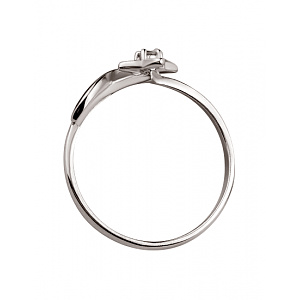 Золота каблучка з діамантом (01-200742460) фотографія