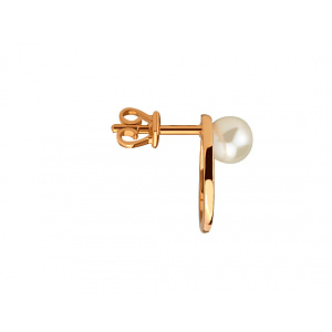 Золотые серьги с жемчугом (01-200841860) фотография