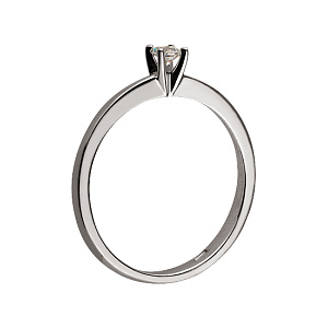 Золота каблучка з фіанітом (2б_к-138) фотографія