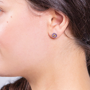 Золотые серьги с фианитами (2б_с-092) фотография