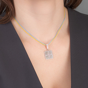 Золотий кулон «Життя» (2б_п-240) фотографія