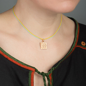 Золотий кулон «Удача» (1б_п-246) фотографія