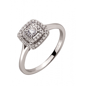 Золотое кольцо с бриллиантами (01-200542661) фотография