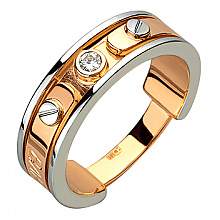 Золота каблучка з діамантом (01-200633361)