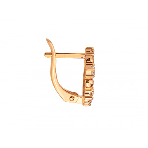 Золоті сережки з фіанітом (цирконієм куб.) (01-200740161) фотографія