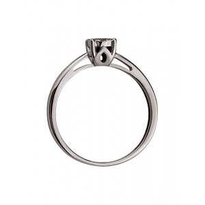 Золота каблучка з діамантами (01-200766261) фотографія