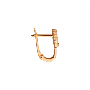 Золоті сережки з фіанітом (цирконієм куб.) (01-200783561) фотографія